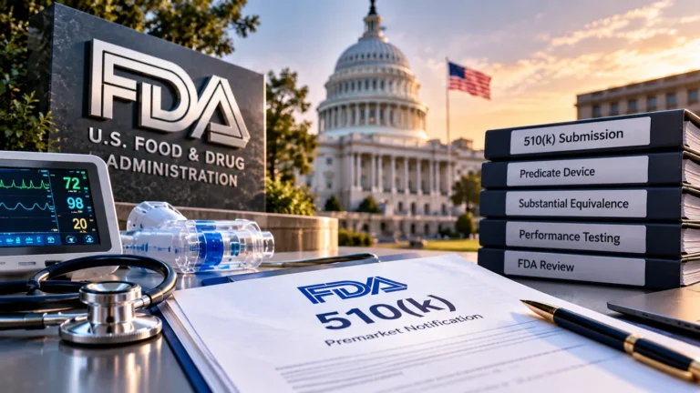 US FDA 510(k) premarket notification submission binders and medical device, Medfins International regulatory consultants